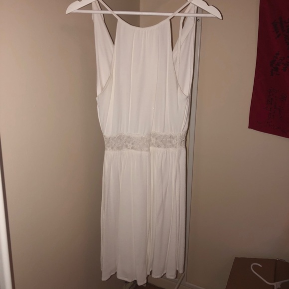 White, Open Front Dress - Picture 2 of 5